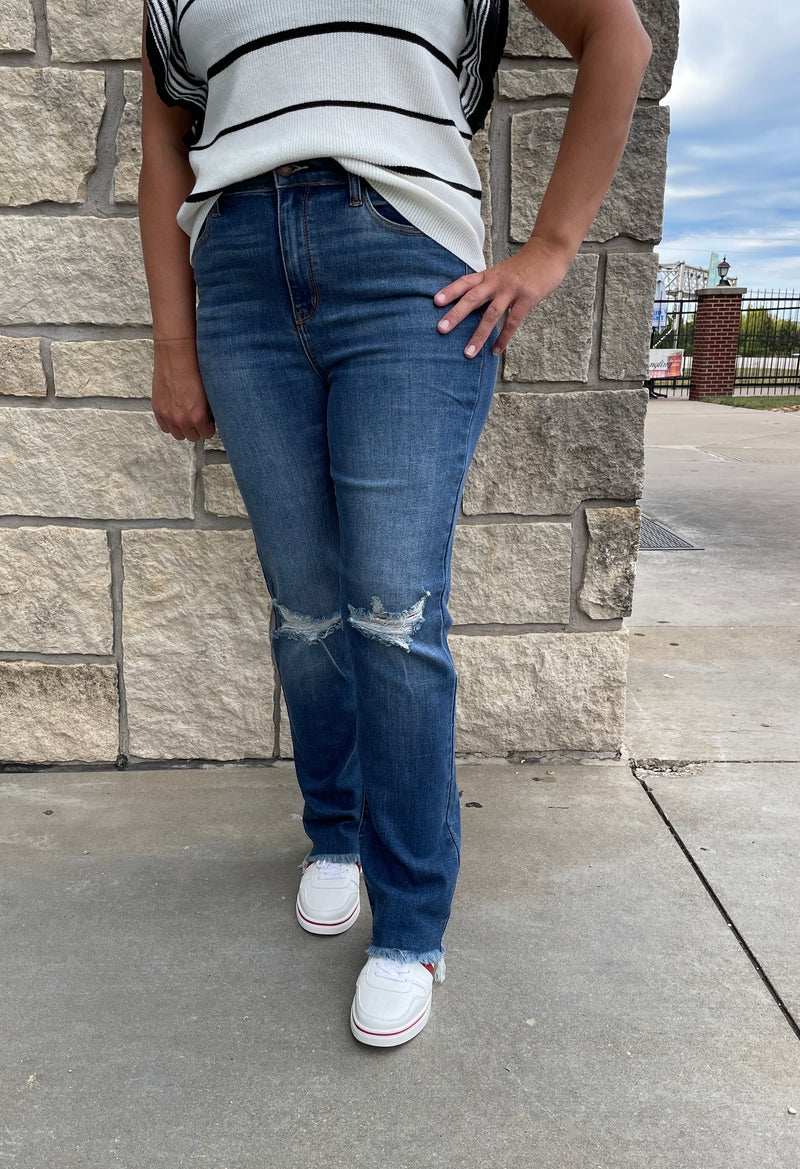 Judy Blue Hazel High Waist Straight Jeans
