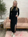 Ophelia Mock Neck Dress in Black by Z Supply