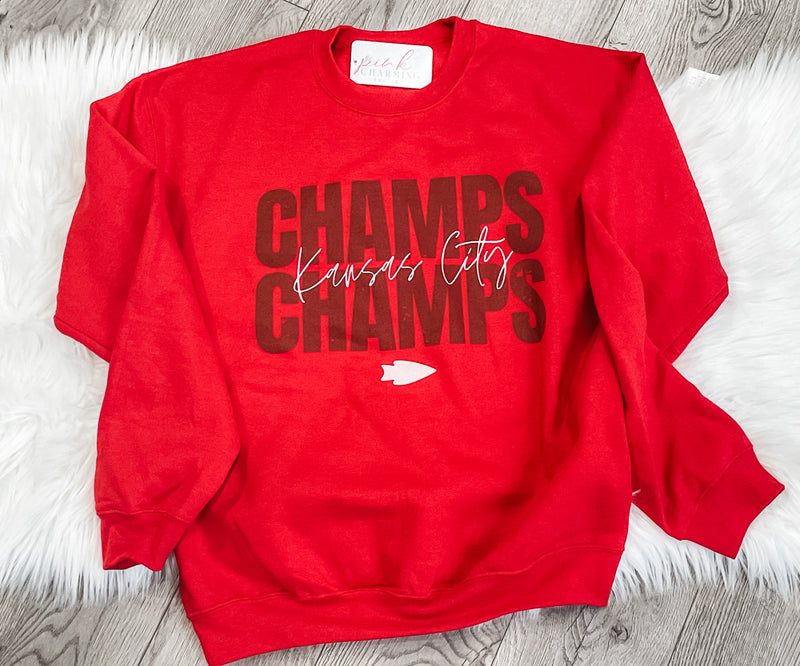 Champs Champs Kansas City Red Crewneck