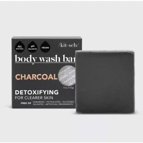 Charcoal Detoxifying Body Wash Bar by Kitsch