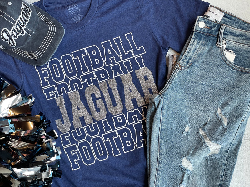 Jaguar Football Repeat Graphic Tee