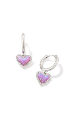 Ari Heart Huggie Earrings