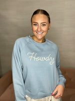 Howdy Sweatshirt-Coastal Blue