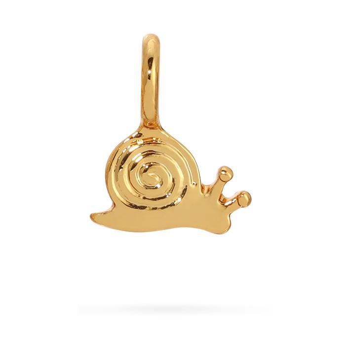 Charm Garden Snail Charm-Gold