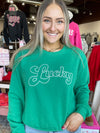 Lucky Sweatshirt-Lucky Green