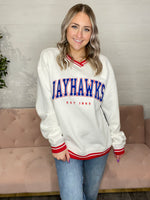 University of Kansas Allen Chenille Varsity Pullover