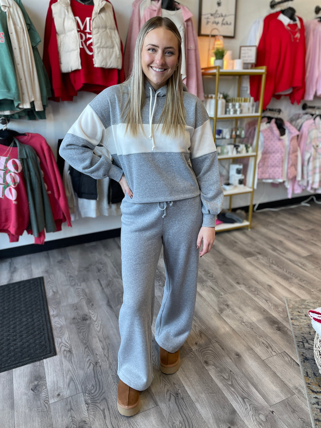 Feeling the Moment Sweatpant-Classic Heather Grey