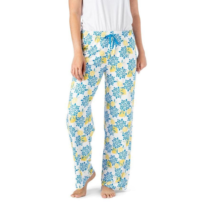 Hello Mello Lazy Daisy Lounge Pant Collection-Sleepless in Santorini