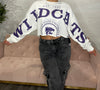 K-State Phipps Split Sleeve Crop