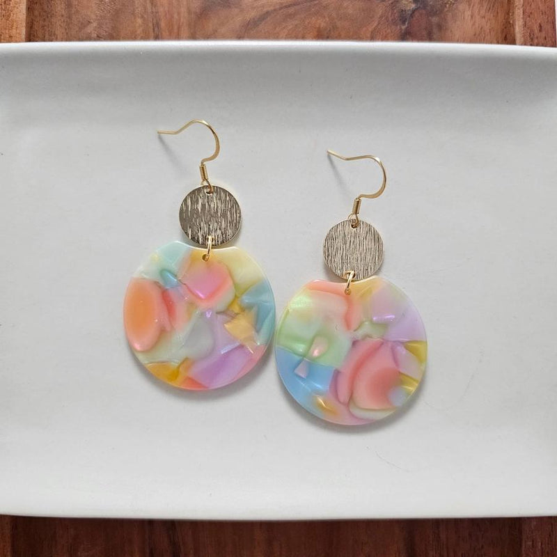 Zoey Earrings-Rainbow Delight