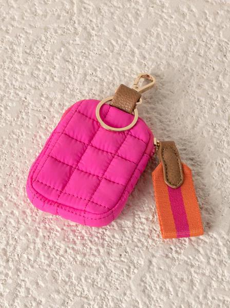 Shiraleah Ezra Quilted Nylon Clip-on Pouch