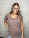 The Pocket Tee-Deep Taupe