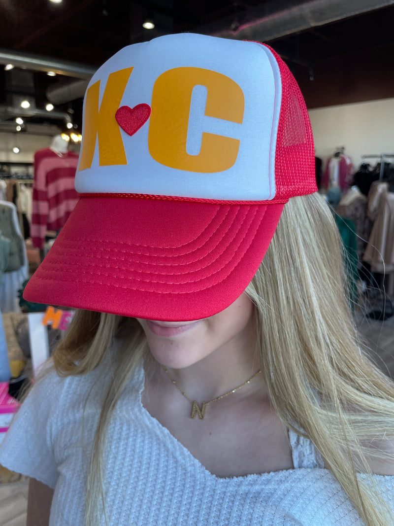 KC Heart Trucker Cap by Randi Mahomes