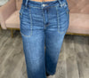 Juliet High Rise Wide Leg Front Pocket Jeans