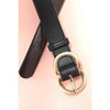 Double D Buckle Leather Belt