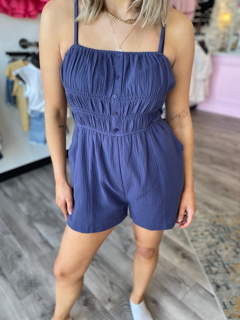 Everly Smocked Bodice Romper