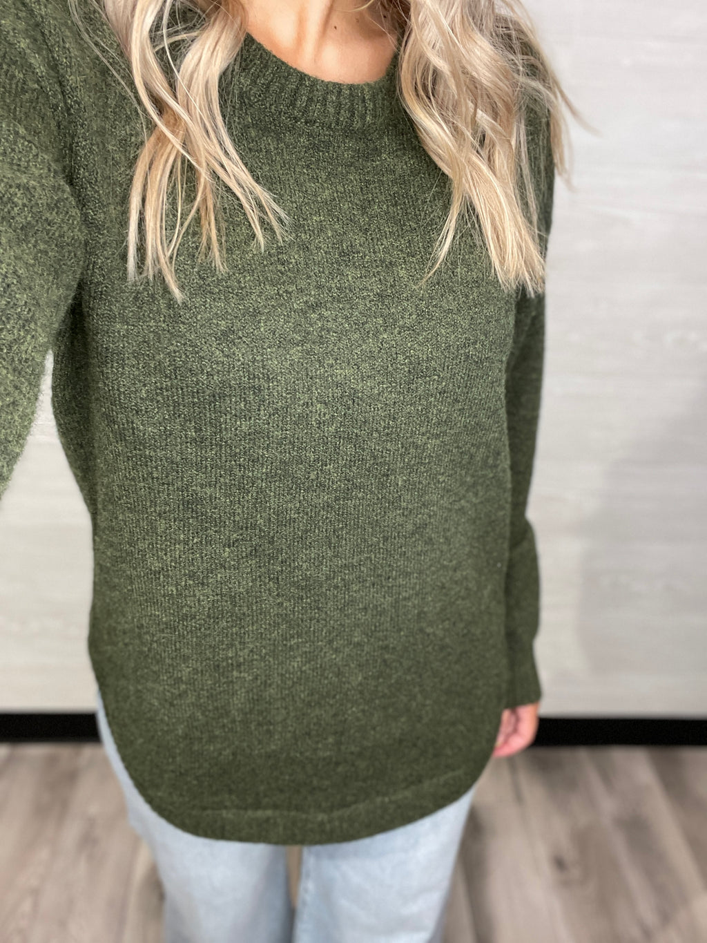 Flora Sweater-Heather Fern
