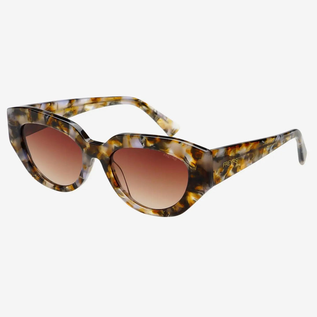 Freyers Eyewear-Frankie Cat Eye Sunglasses in Brown Pearl