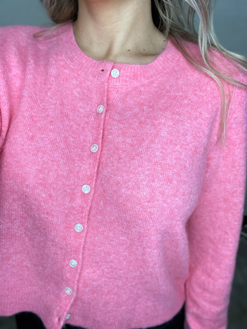 Medina Cardigan-Disco Pink