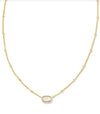 Mini Elisa Gold Satellite Pendant Necklace