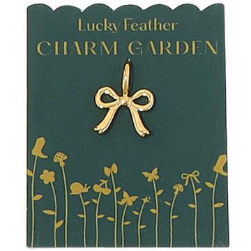 Charm Garden Bow Charm-Gold