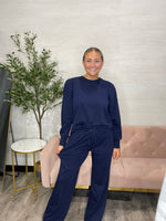 Quincy Wide Leg Pants-Electric Indigo