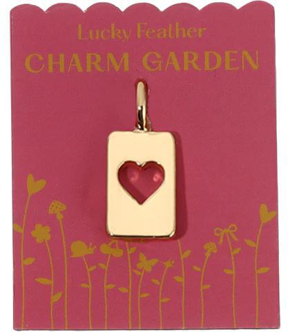 Charm Garden Love Cut Out Heart Charm-Gold