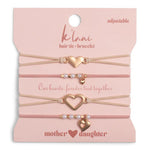 Mother/Daughter K'lani Hair Tie Bracelet Set