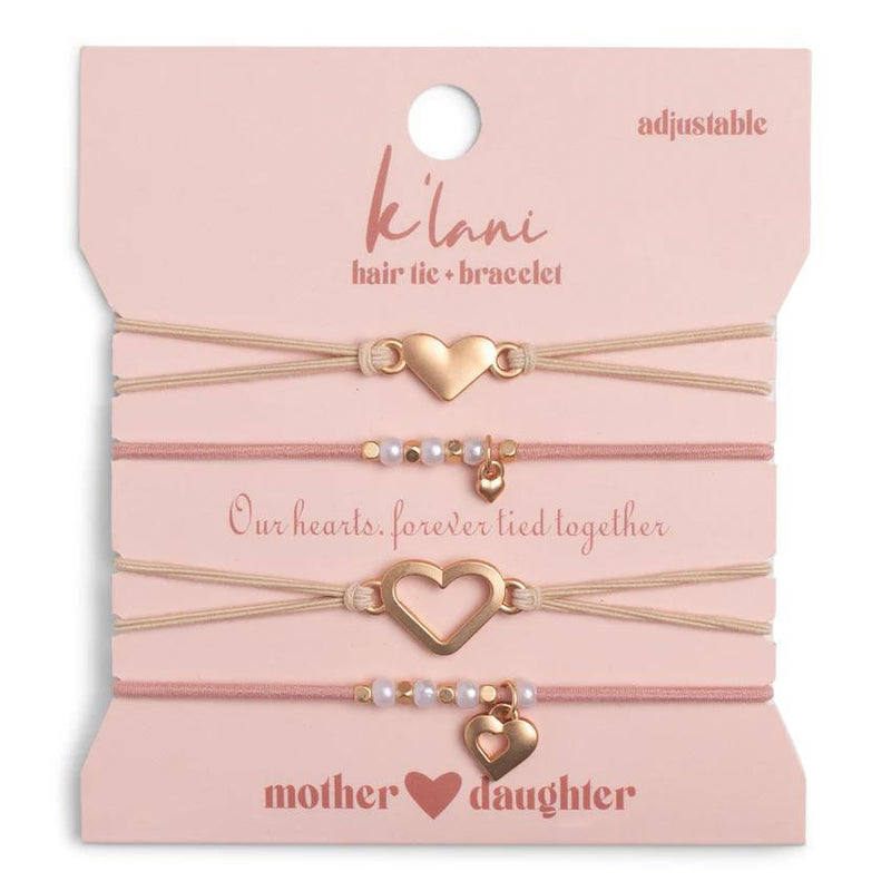 Mother/Daughter K'lani Hair Tie Bracelet Set