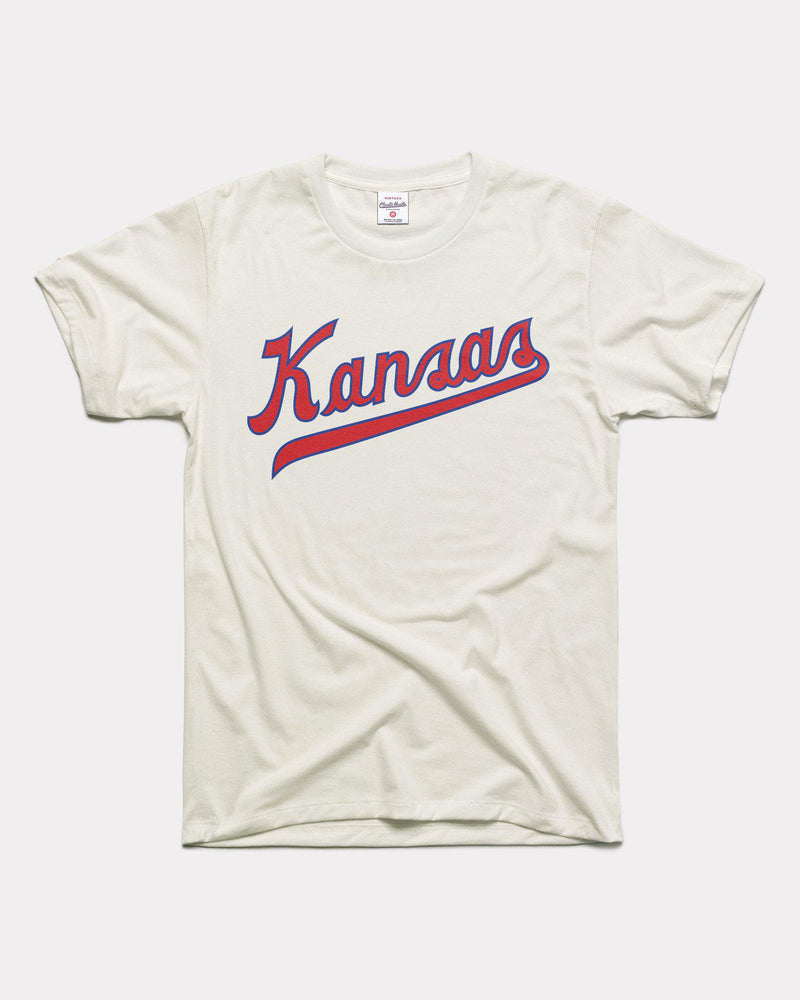 Vintage Kansas Jayhawks Script T-Shirt by Charlie Hustle