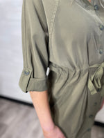 Piper Khaki Batwing Dress