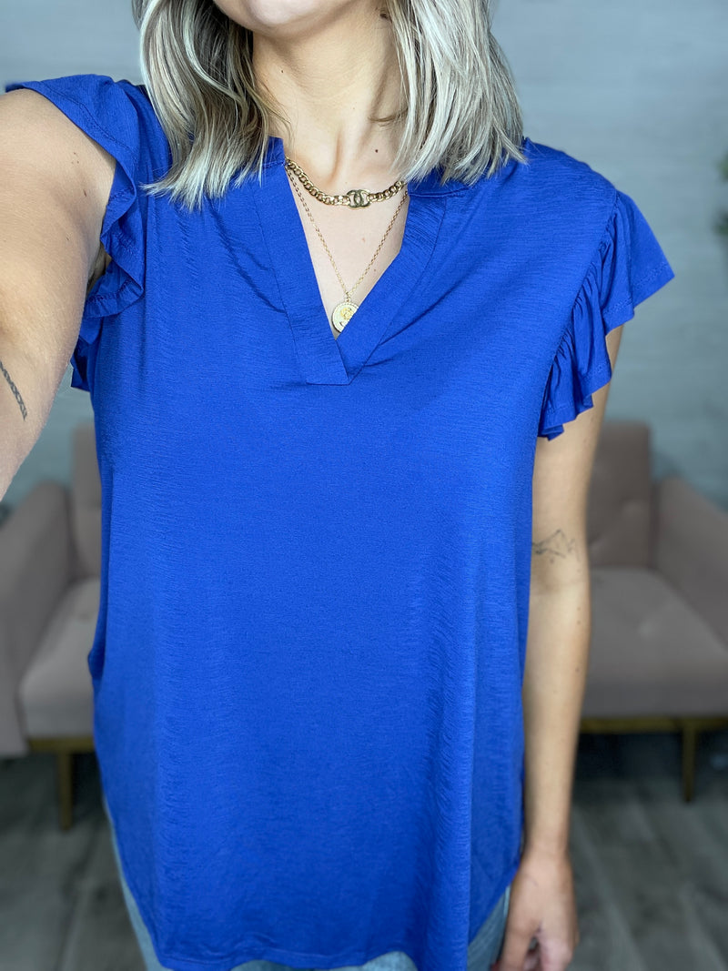 Liz Flutter Sleeve Top