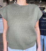 Gianna Sleeveless Sweater Top