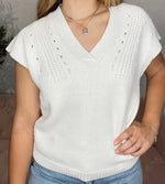 Una Relaxed Fit Top-Ivory