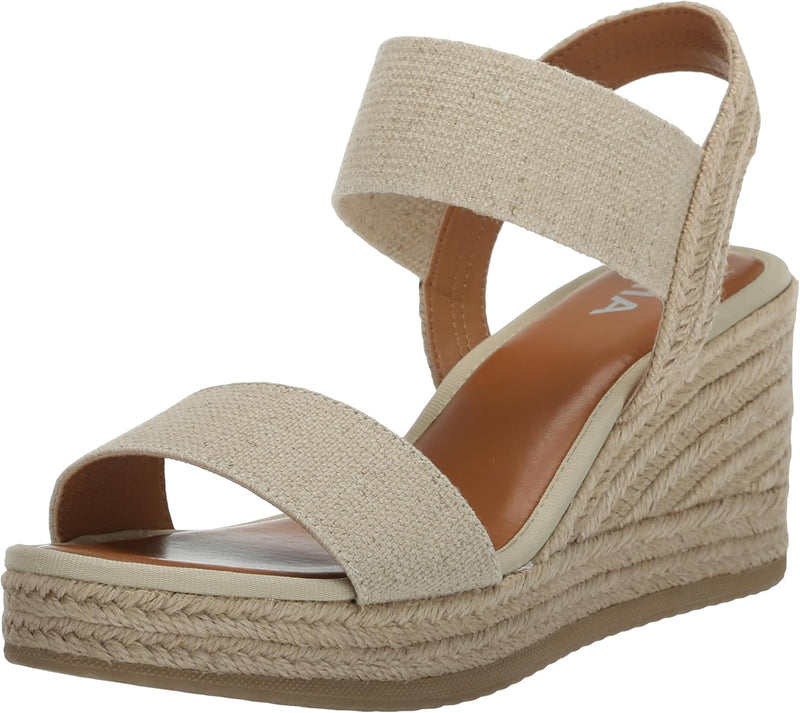 Mia Brittni Wedge Espadrille Sandals in Natural