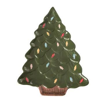 Dolomite Retro Christmas Tree Platter