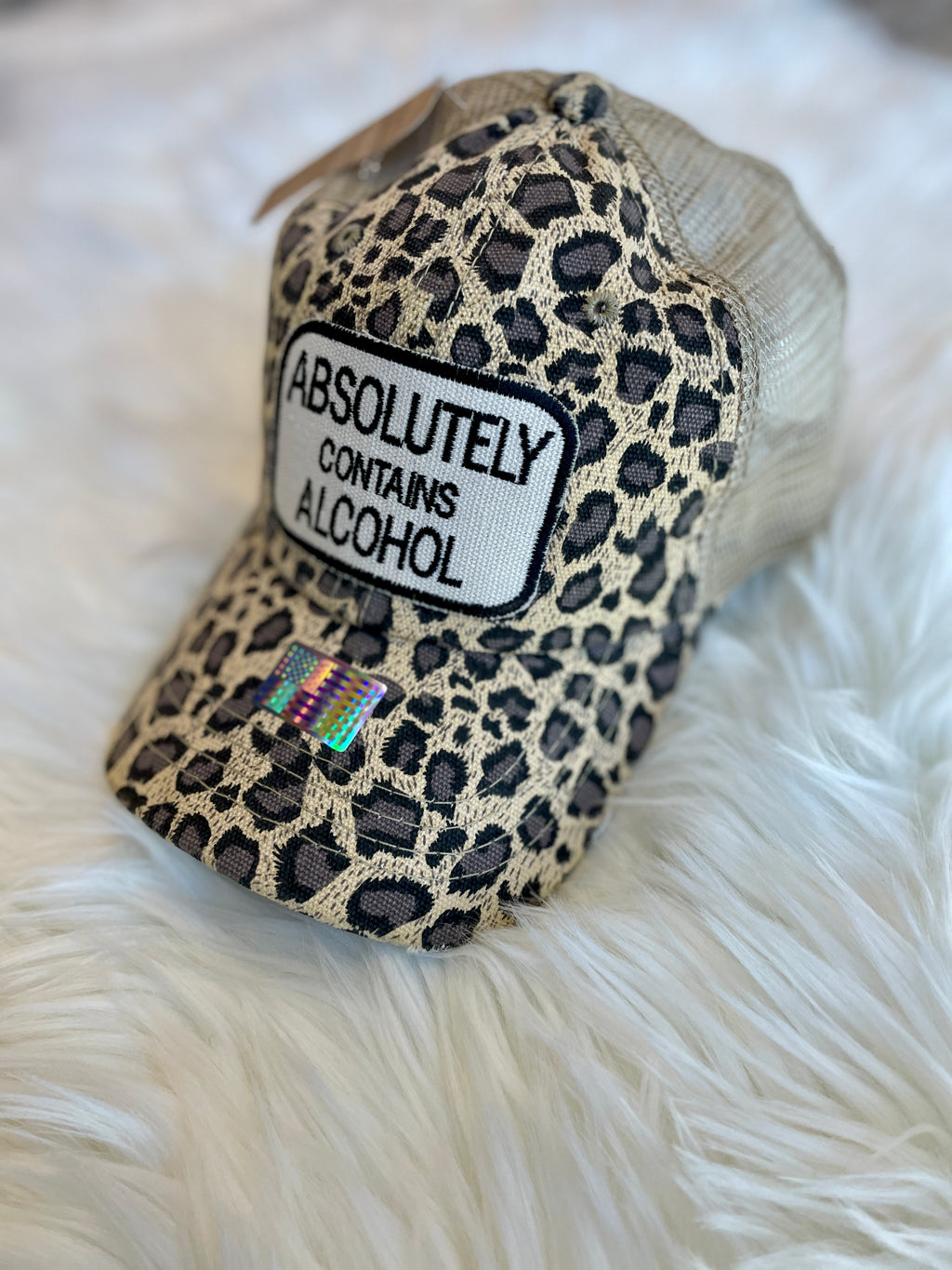 Absolutely Contains Alcohol Trucker Hat