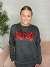 Chiefs Black Leopard Sweatshirt