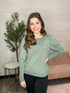 Tara Puffy Long Sleeve Sweatshirt by Another Love