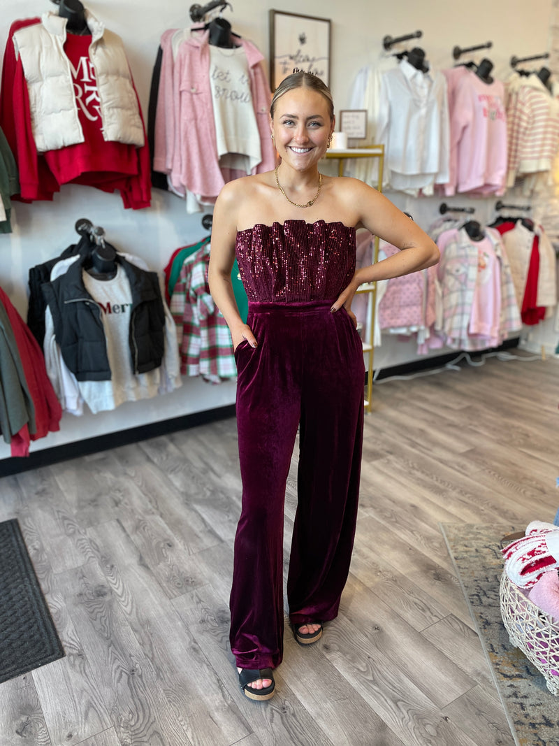 Kenley Sequin Embellished Jumpsuit