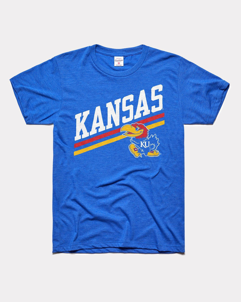 Kansas Jayhawks Sidelines T-Shirt by Charlie Hustle