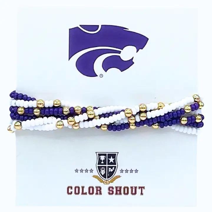 K-State Purple Out! Stretch Bracelet