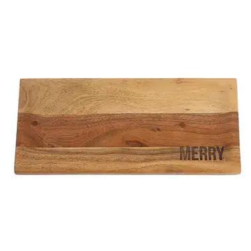 Merry Etched Serving Tray