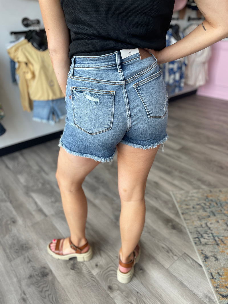 Stacy Fray Hem Judy Blue Shorts
