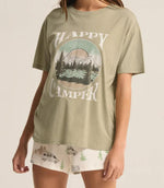 Happy Camper Boyfriend Tee-Meadow