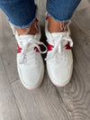 MIA Alta Sneaker-White/Red
