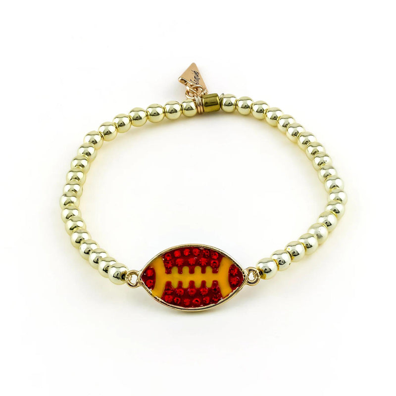 KC Football Bracelet by Erimish