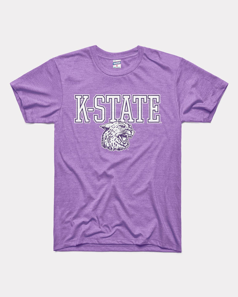K-State Stacked Lavender Tee