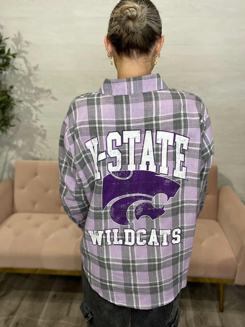 K-State Varsity Plaid Shirt