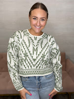 Yeva Sweater-Palm Green